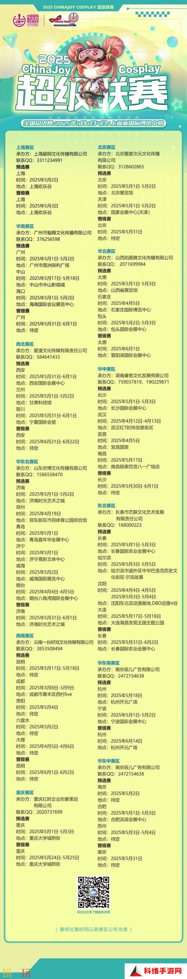 2025ChinaJoy Cosplay超级联赛战火重燃，各赛区时间公布