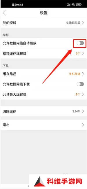 关闭数据网络自动播放3