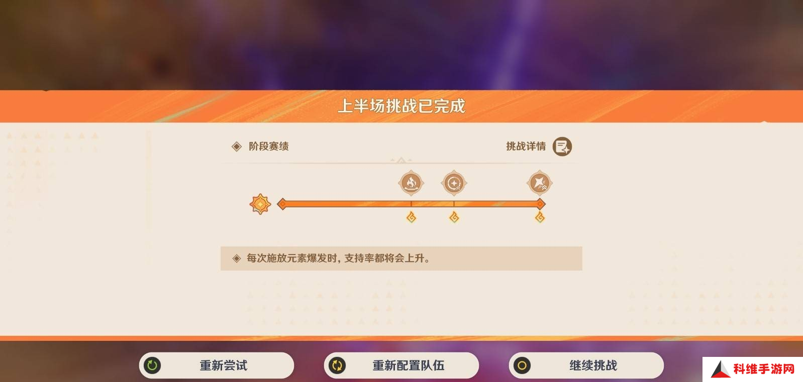 原神无极限超激格斗赛第二关满分配队推荐 第二天崩毁山王海扁挑战赛攻略[多图]图片4