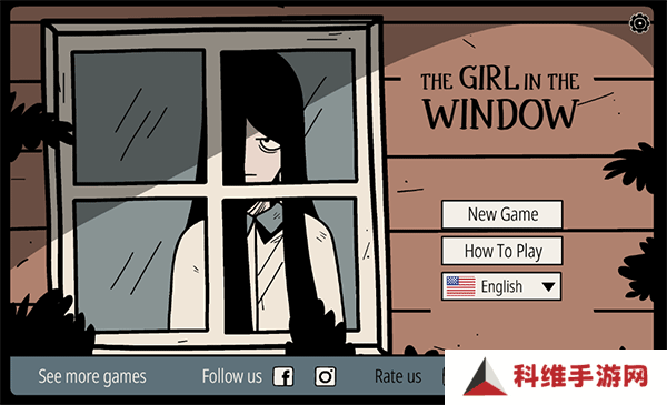 窗中少女