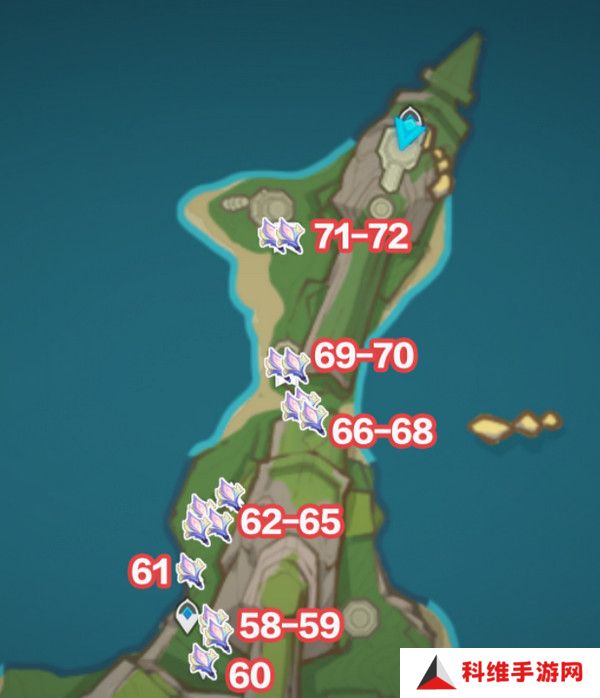 原神微光角菌材料采集路线 72个微光角菌材料在哪里[多图]图片5