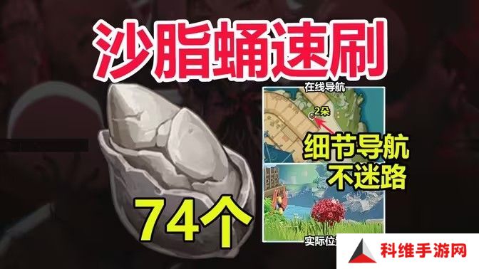 原神5.0沙脂蛹采集路线攻略 沙脂蛹在哪里采集更快[多图]图片1