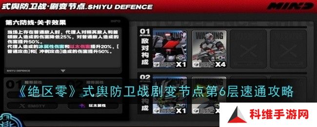 绝区零式舆防卫战剧变节点第6层怎么打？式舆防卫战剧变节点第6层速通攻略[多图]图片1